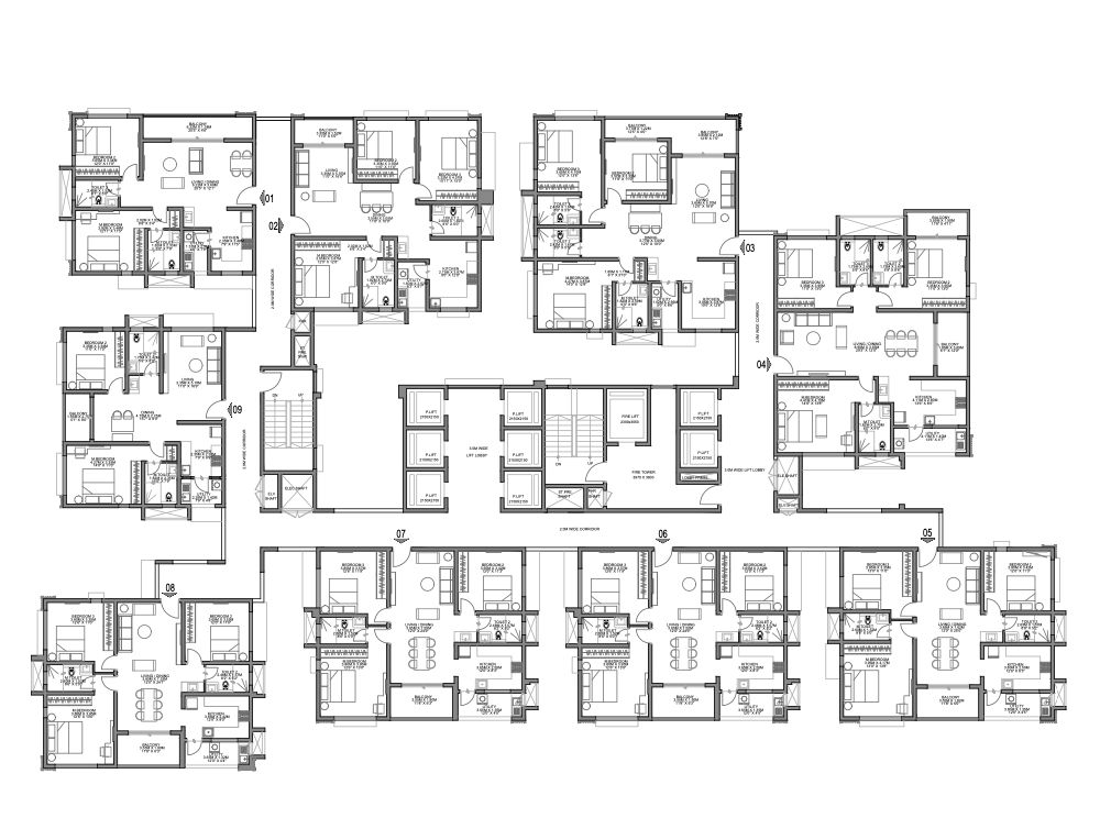Godrej Kukatpally Overall Floor Plan